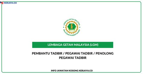 Lembaga getah malaysia atau lgm adalah satu agensi kerajaan malaysia yang ditubuhkan pada 1 januari 1998 bagi mengawasi dan memantau pertumbuhan dan penghasilan tanaman getah di malaysia. Lembaga Getah Malaysia (LGM) • Kerja Kosong Kerajaan