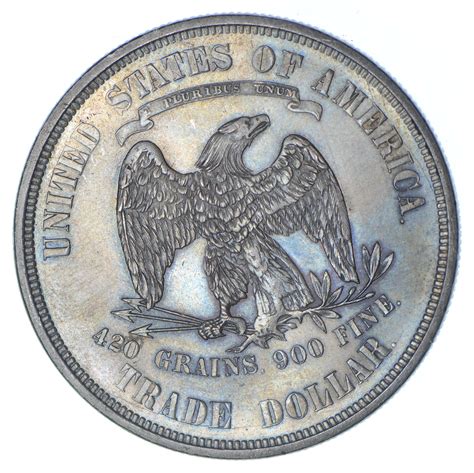 1873 Seated Liberty Silver Trade Dollar Uncirculated Property Room