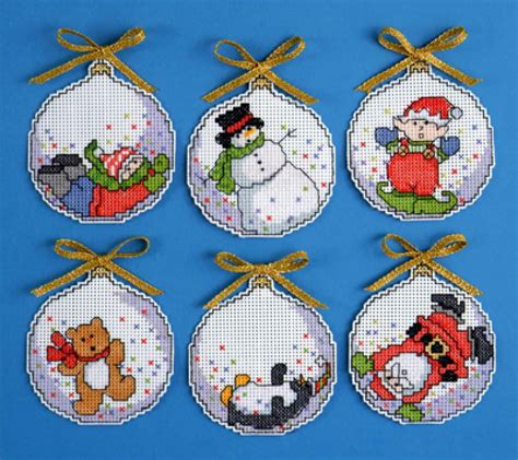 Dragonfly and butterfly free cross stitch patterns from the world in stitches. Bubbles Counted Cross Stitch Ornaments Christmas Kit (Set ...