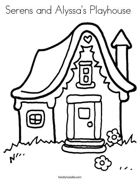 Serens And Alyssas Playhouse Coloring Page Twisty Noodle House