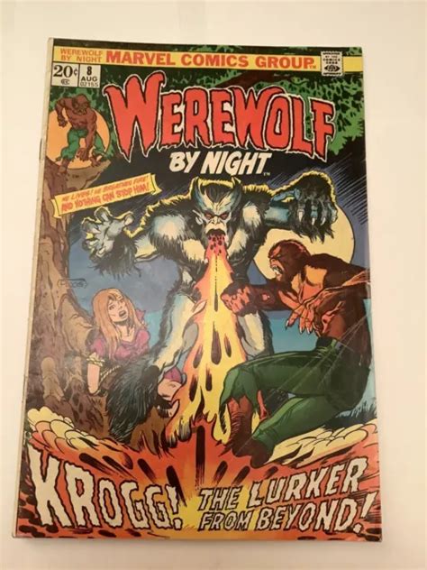 Vintage Marvel Comic Book Werewolf By Night 1973 Vol 1 No 8 999 Picclick