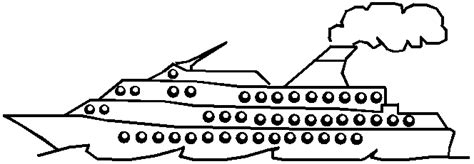 Dessin Paquebot / Bateau de croisière #140688 (Transport) à colorier