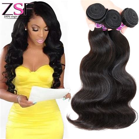 Zsf Hair Company 7a Indian Virgin Hair Body Wave 10 30inch Virgin Indian Hair Weft 3 Bundles