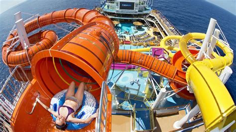 Kaleid O Slide Full Pov Ride On Carnival Vista Cruise Ship Waterworks
