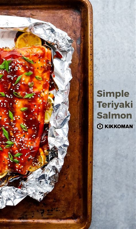 Simple Teriyaki Salmon Kikkoman Home Cooks Recipe Teriyaki Salmon