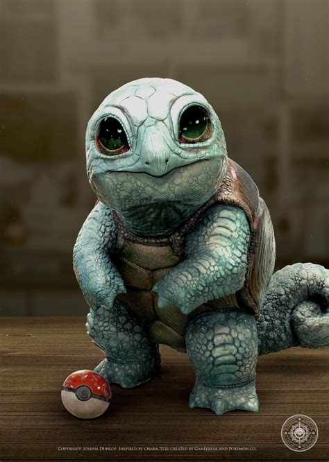 Squirtle New By Joshuadunlop On Deviantart Pokemon Realistic Scary