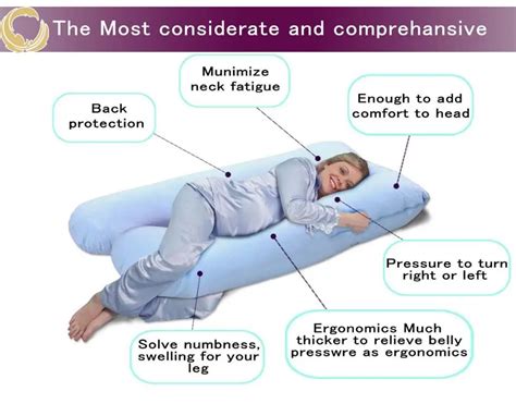 Chiropractic Inflatable Bamboo Pregnancy Pillow With Easy On Off Jersey