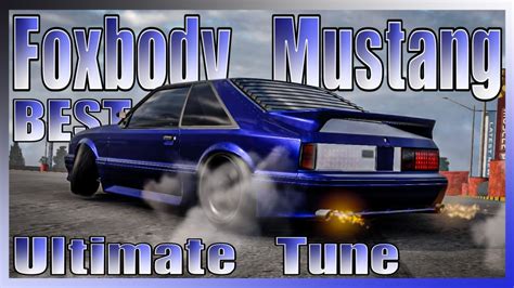BEST Ultimate Tune Drift Setup For FOXBODY MUSTANG Black Fox CarX