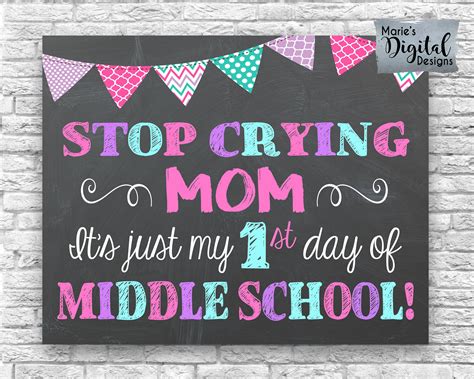 Instant Download Stop Crying Mom Its Just My 1st Day Of Etsy Canada