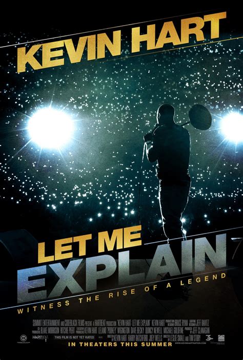 I first began noticing kevin hart in a couple of movies and on t.v. Kevin Hart: Let Me Explain Movie Poster - #127132