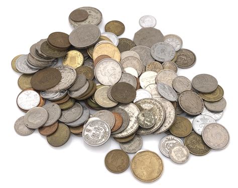 Lot Bulk Lot Of Foreign Coins W Silver