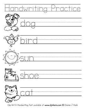 For many of the activities, i recommend that you laminate the sheets (this is the laminator i use) and use velcro dots (these transparent ones) on the loose pieces that the. Handwriting Practice Worksheet | Learning my abc's ...