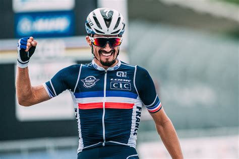 He was just about to win the stage then it started to hail. ALE' who dress the French national cycling team, congratulate Julian Alaphilippe | Cadence Mag