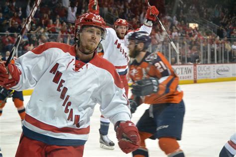 Americans Strike Early Rout Ontario In Echl Conference Finals Opener