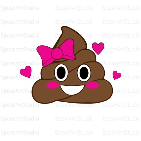Poop Emoji Svg Png Pdf Poop Face Emoji Svg Poop Clipart Etsy Singapore