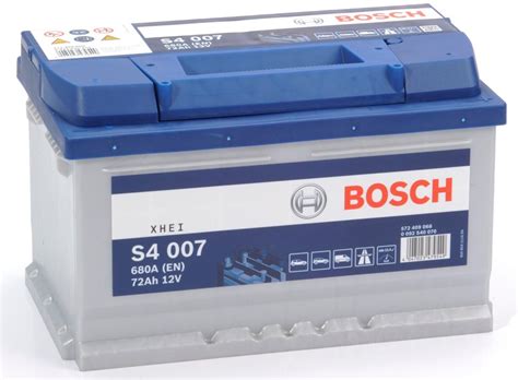S4 007 Bosch Car Battery 12v 72ah Type 100 S4007