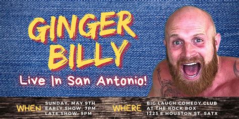 Ginger Billy Live In San Antonio Late Show Big Laugh Comedy