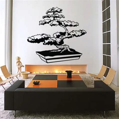 Free Shipping Bonsai Tree Wall Decal Sticker Vinyl Decor Mural Bedroom