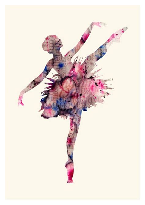 Ballet Art Print Watercolor Ballerina Watercolor Ballet Art