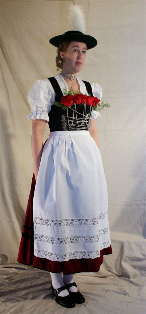 Folkcostume Embroidery German Traditional Dress Traditional German Clothing Costumes For Women