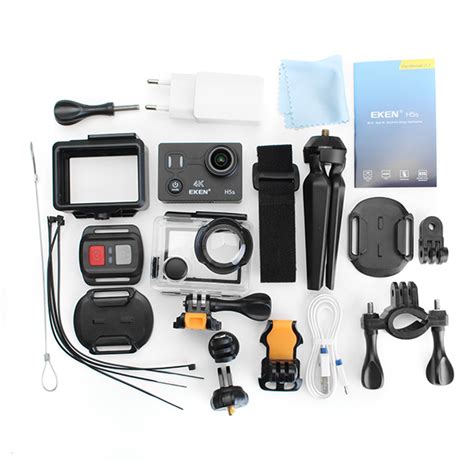 Waterproof from 100 feet underwater. EKEN H5s 4K Ultra EIS Anti-shake Action Camera 2 Inch ...
