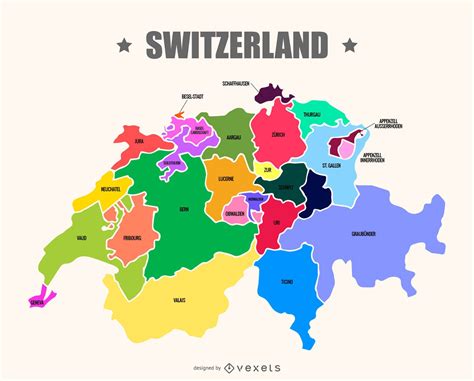 Descarga Vector De Vector De Mapa De Suiza