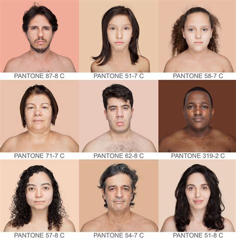 The Human Pantone Project Will Make You Smile Human Skin Color Skin Photo Human