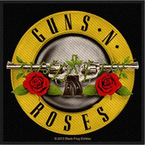 Guns N Roses Classic Bullet Logo Standard Woven Patch Embleem