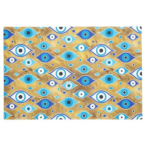 Greek Mati Mataki Matiasma Evil Eye Pattern Doormat Zazzle