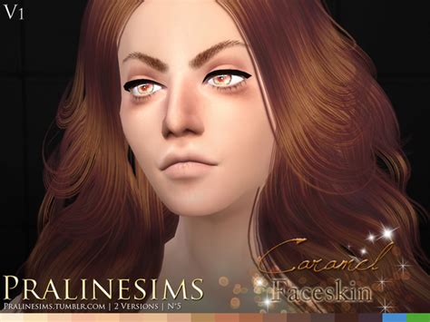 Caramel Faceskin By Pralinesims Sims 4 Skins