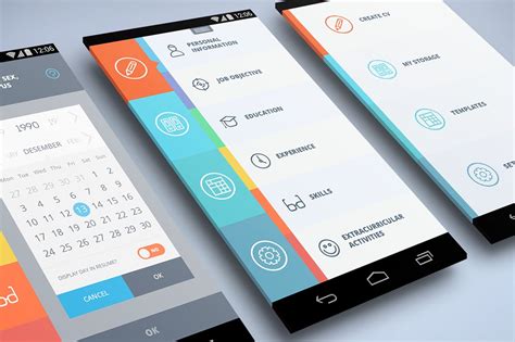 Amazing Android App Ui 10 Pages Custom Designed Web Elements