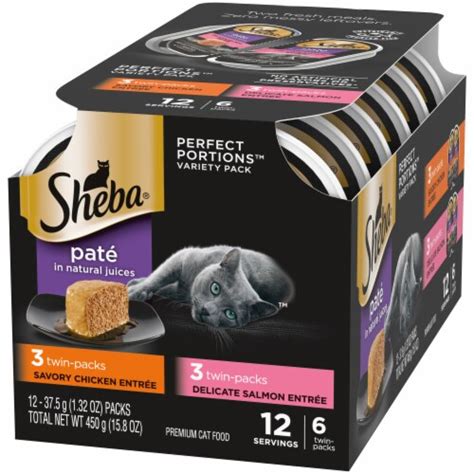 Sheba Perfect Portions Pate Wet Cat Food Multipack 12 Ct 13 Oz