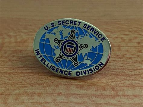 Us Secret Service Intelligence Division Lapelpin Uniformes