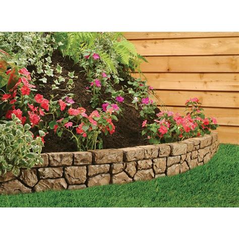 Dalen Products 6 In X 10 Ft Tan Stone Wall Border E4 10 The Home