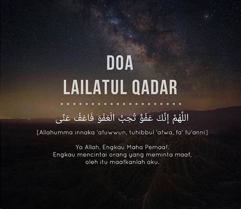 Dan setiap amalan itu dinilai dari akhirnya. Rasulullah pesan amalkan doa ini selalu di 10 malam ...