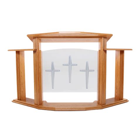Church Wood Pulpit Set 703 Proclaimer – Podiums Direct png image