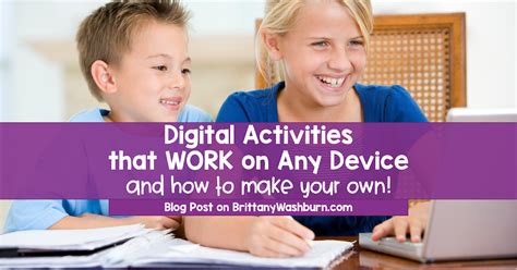 Technology Teaching Resources With Brittany Washburn Web Based Digital Activities For Any