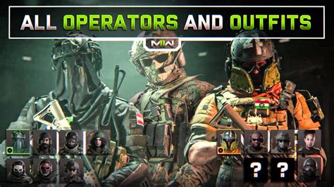 All Operators And Outfits Modern Warfare 2 2022 Youtube