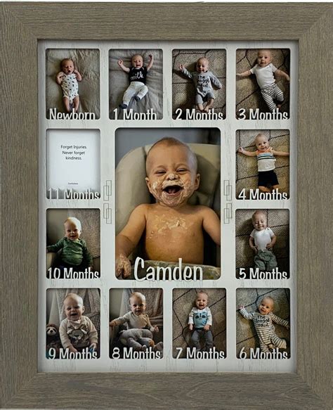 Baby First Year Picture Frame Personalized 11x14 Baby Collage