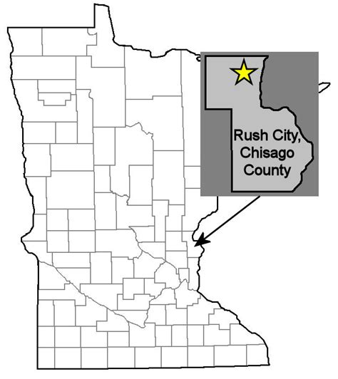Rush City Reference Map Minnesota Bricks
