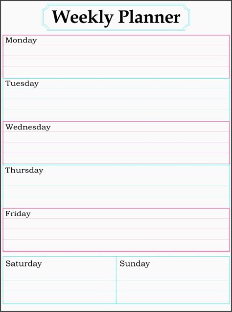 daily planner templates sampletemplatess