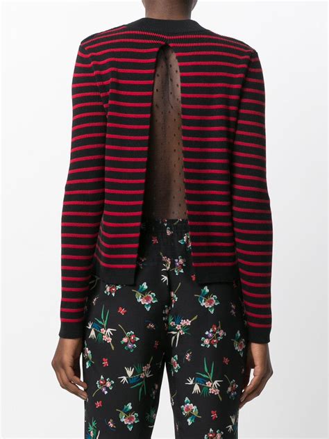 So knit, crochet or sew your own edwardian sweater this winter following one of the 25 free antique. Lyst - RED Valentino Striped Knitted Sweater in Red