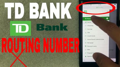 International hours & locations for: TD Bank ABA Routing Number - Where Is It? 🔴 - YouTube