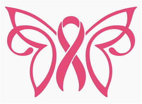 Free 330 Butterfly Awareness Ribbon Svg SVG PNG EPS DXF File