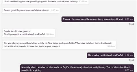 A Gumtree Scammer Sent Me A Fake Paypal Email To Prove That They Had Paid Me And Wanted Me To