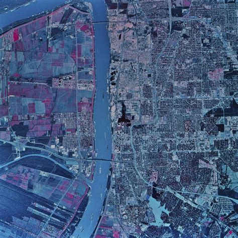 Satellite View Of Baton Rouge Louisiana 1982 Poster Print Walmart