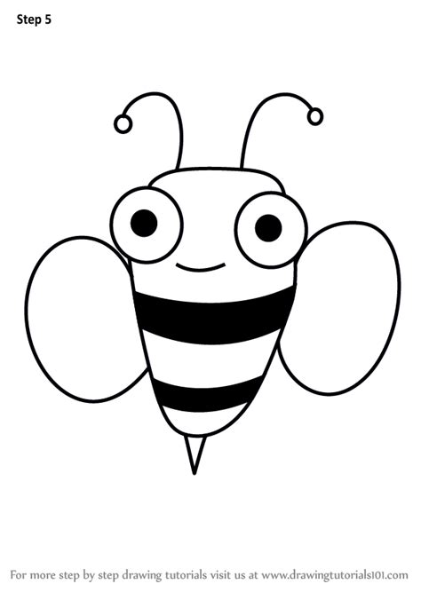 Learn draw traditional & digital. Learn How to Draw a Bee for Kids (Insects for Kids) Step ...