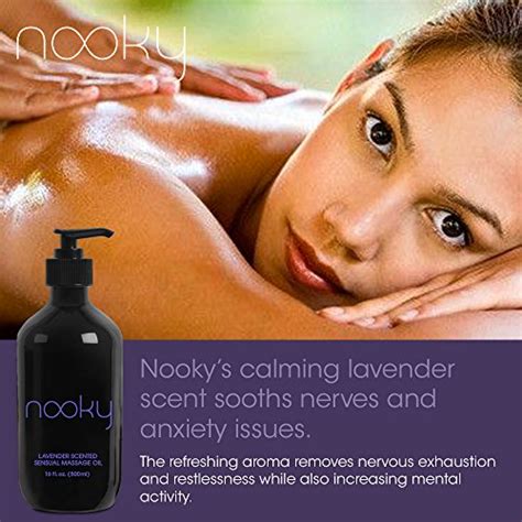 Nooky Lavender Massage Oil With Essential And Jojoba Oils For