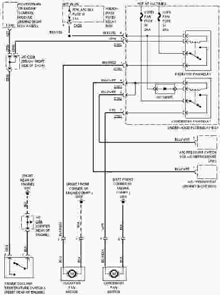 1997 Honda Civic System Wiring Diagrams Cooling Fan Circuit Wiring
