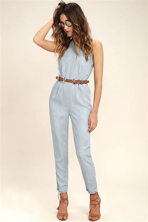 rvca livonia blue chambray jumpsuit chambray jumpsuit jumpsuits for women jumpsuit